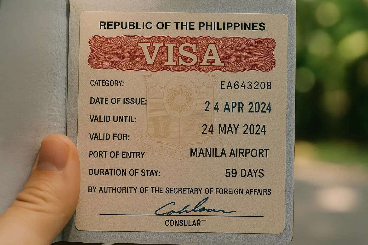 Dossier de demande de visa