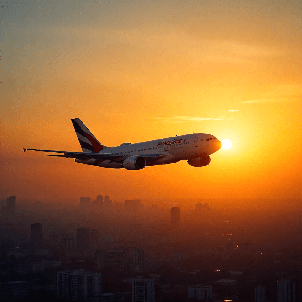 Avion qui décolle de Manille