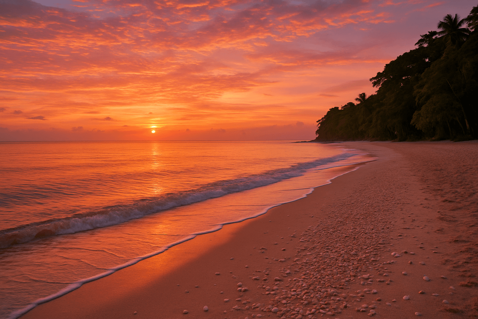 Puka shell boracay coucher soleil