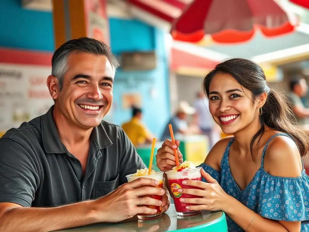 Couple femme filipina homme occidental marche manille