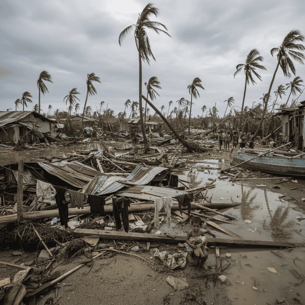 Village detruit typhon bualoi philippines 2025