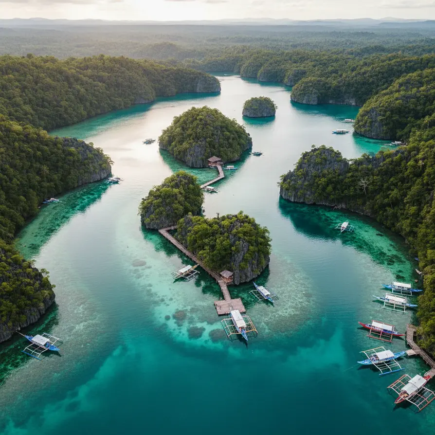 Sugba Lagoon, un paradis turquoise accessible en bangka.